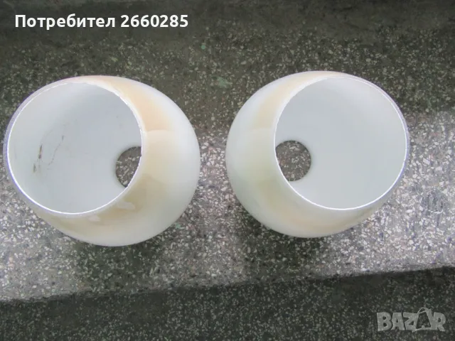 ДВА АБАЖУРА ЗА ПОЛИЛЕЙ ОТ СОЦА, снимка 3 - Полилеи - 49797827
