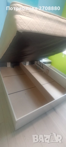 Спалня със матрак и механизъм за повдигане., снимка 3 - Спални и легла - 53657809