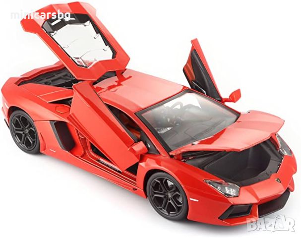 1:18 Метални колички: Lamborghini Aventador Coupe LP700-4 - Bburago Diamond, снимка 2 - Колекции - 45203235