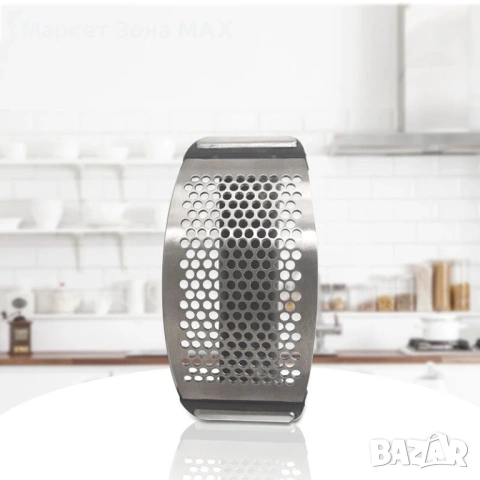 Ръчна кръгла преса за чесън от неръждаема стомана, снимка 4 - Аксесоари за кухня - 53696267