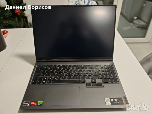 Lenovo Legion 5 Pro 16ACH6H QHD 165Hz, RTX 3060, Ryzen 7 5800H, 32GB RAM, 1TB SSD, снимка 3 - Лаптопи за игри - 53224086