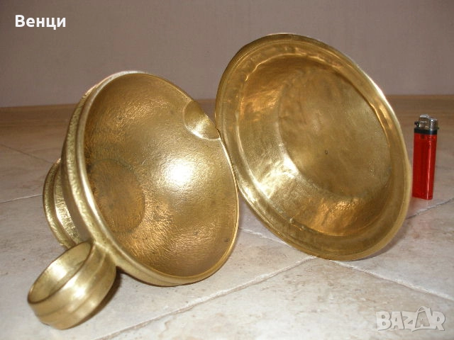 Бронзови Паница Чиния, снимка 6 - Антикварни и старинни предмети - 52208496