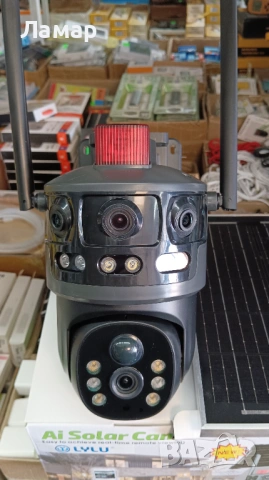 Тройна соларна безжична въртяща камера WIFI 12MP, снимка 3 - Други - 53816721