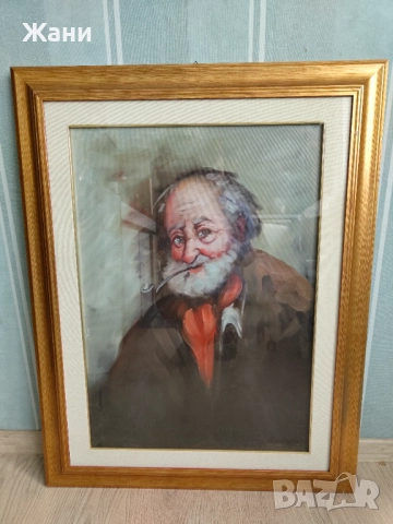 Картина портрет на възрастен мъж