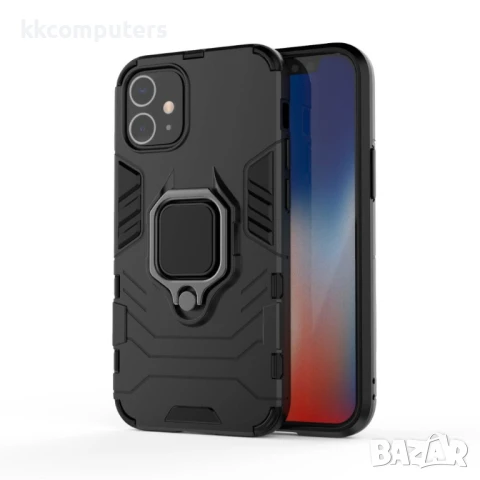 Apple iPhone 12 5.4 inchс Удароустойчив Finger Ring Калъф и Протектор, снимка 7 - Калъфи, кейсове - 51121431