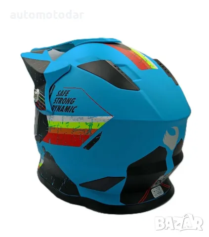 Детска каска крос атв с визьор, снимка 3 - Аксесоари и консумативи - 49910514