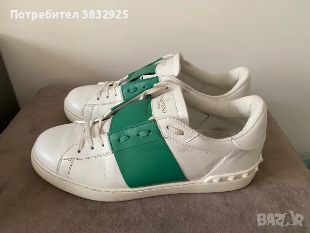 Мъжки кецове Valentino Garavani ( Open white calfskin sneaker), снимка 2 - Кецове - 49293796