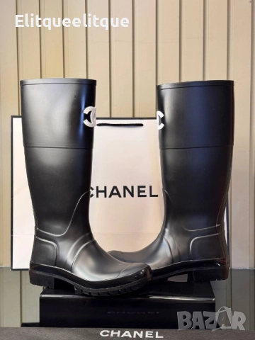 гумени ботуши ⚜️CHANEL BOOTS⚜️ 🆕🆕, снимка 2 - Дамски ботуши - 52237507