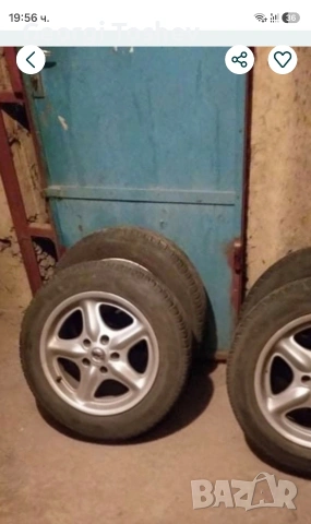 Продавам 4+1 лети джанти с летни гуми от Mercedes A class 195/50 R15