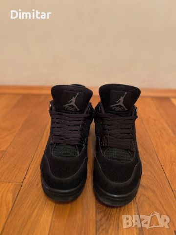 Jordan 4 Retro Black Cat, снимка 3 - Кецове - 46450039