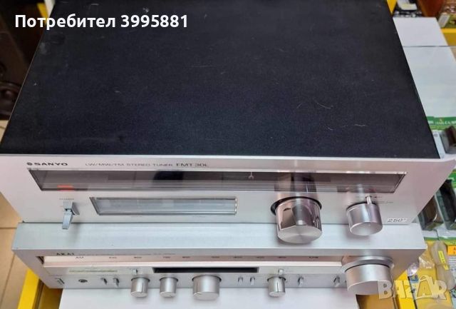 Винтидж стерео тунер SANYO
model: FMT 30L
, снимка 2 - Аудиосистеми - 45700102