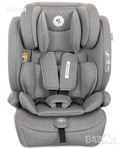 Стол за кола Lorelli - Adventure, i-Size, 76-150 cm, сив , снимка 2 - Столчета за кола и колело - 53424882