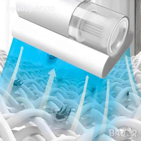 Прахосмукачка за премахване на Акари, 300W, презареждаща се с USB, бяла, снимка 2 - Прахосмукачки - 53942645