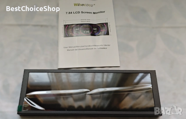 7.84-инчов мини монитор HD IPS вторичен екран, LCD дисплей, съвместим с AIDA64, снимка 5 - Монитори - 53731574