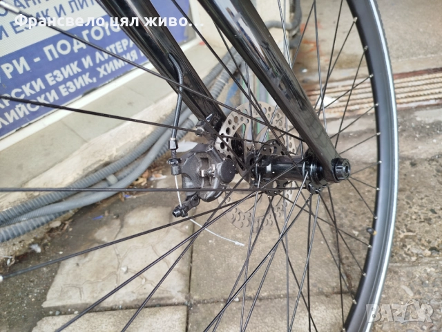 28 цола карбон електрически велосипед колело размер 48 със зарядно , снимка 3 - Велосипеди - 52095974