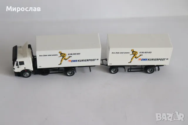 HERPA H0 1/87 MERCEDES BENZ КАМИОН МОДЕЛ ТИР, снимка 3 - Колекции - 49872748