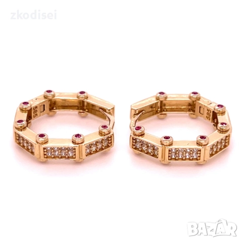 Златни обеци 3,59гр. 14кр. проба:585 модел:34169-4