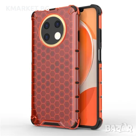 Huawei nova Y91 Силиконов Калъф Honeycomb TPU и Протектор, снимка 3 - Калъфи, кейсове - 49357013