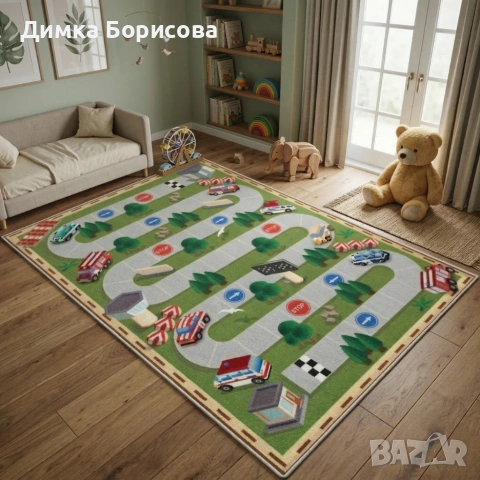 Детски килим за игра 120х160см , снимка 8 - Килими - 53940741