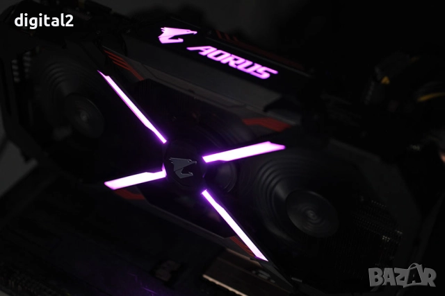 Видеокарта GTX 1080 8G AORUS GeForce Gigabyte GDDR5x 12м. Гаранция, снимка 11 - Видеокарти - 52152057