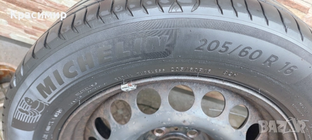 7j 16 ET 39 5×112  66.5 централен отвор  Джанти с гуми Michelin Primacy 4  205×60×16, снимка 3 - Гуми и джанти - 52366086