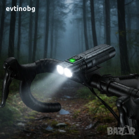 Мощен Led фар за велосипед и фенер 2в1 BL-SM-220 - сигурно и мощно каране, снимка 2 - Прожектори - 53787727