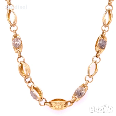 Златен синджир Versace 13,54гр. 61,0см. 14кр. проба:585 модел:35066-3, снимка 2 - Колиета, медальони, синджири - 53810981