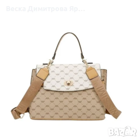 Стилна дамска чанта с  дълга регулируема презрамка, снимка 3 - Чанти - 50596606