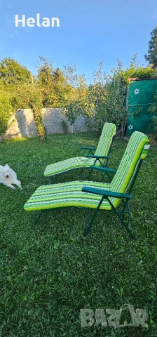 Сгъваеми шезлонги, снимка 3 - Градински мебели, декорация  - 51283772