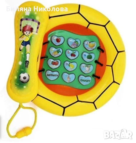 Телефон играчка  със светлина и звук, снимка 5 - Музикални играчки - 52621202