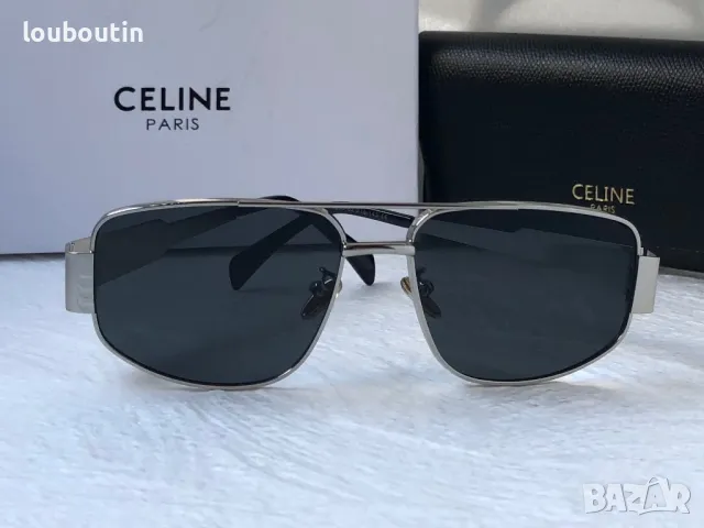 Celine 2024 дамски слънчеви очила овални два цвята сребърни златни, снимка 9 - Слънчеви и диоптрични очила - 47031947