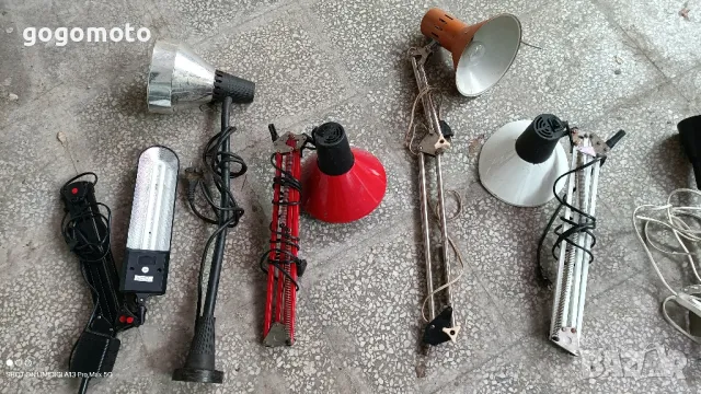 Работна Лампа шарнирна, подвижна, Настолна лампа,за бюро,маса,тезгях,струг,