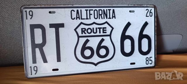 California 1926-1985 Route 66-метална табела тип регистрационен номер, снимка 4 - Аксесоари и консумативи - 45794432