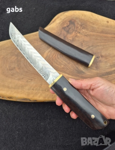 Ловен нож дамаска стомана VG10,японски стил ,LN425, снимка 8 - Ножове - 52325155