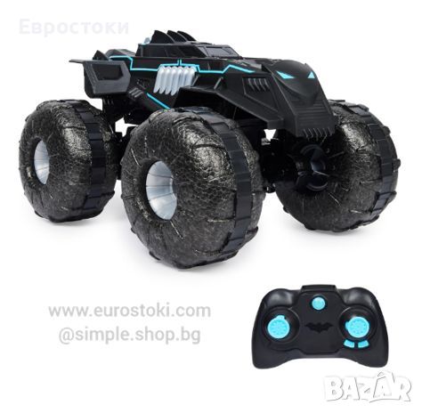 Радиоуправляема кола Spin Master Batman All-Terrain Batmobile, джип-амфибия, снимка 1 - Коли, камиони, мотори, писти - 45913622