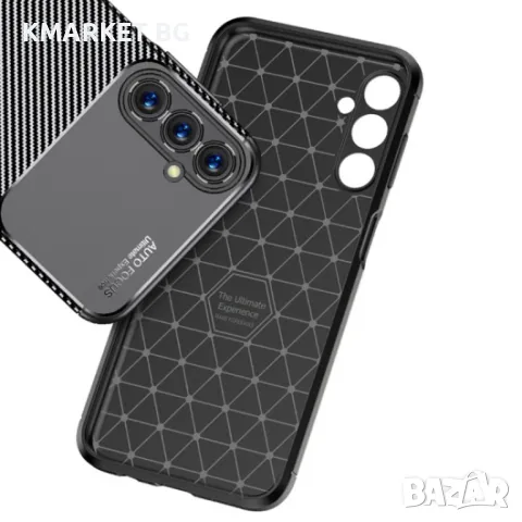 Samsung Galaxy A05s Удароустойчив Carbon Fiber Калъф и Протектор, снимка 3 - Калъфи, кейсове - 47966499