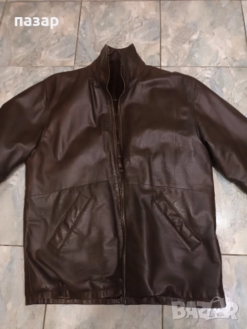 Кожено яке тип шуба цял цип, снимка 4 - Якета - 52906638