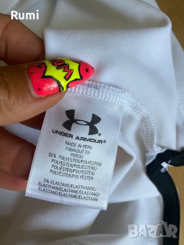 Оригинална мъжка Бяла тениска Under Armor ! XL, снимка 3 - Тениски - 46612175