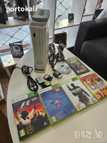 XBOX 360 + игри и кабели , снимка 1 - Xbox конзоли - 48683685