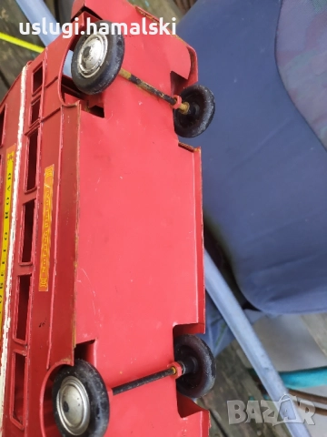 Голям метален макет/играчка автобус, снимка 7 - Антикварни и старинни предмети - 52546919