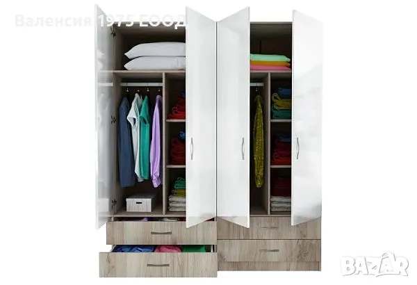 Юношеско обзавеждане Сити 7064 бяло/ арвен, снимка 2 - Мебели за детската стая - 49920186