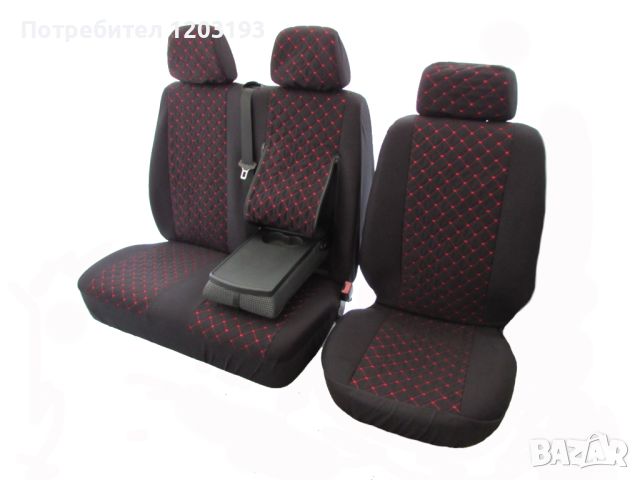 Калъфи за седалки 2+1 за Форд Транзит Късъм Ford Transit Custom 2015+, снимка 4 - Аксесоари и консумативи - 46187295