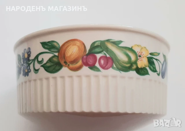 VILLEROY & BOCH - Две порцеланови купи порцелан + подарък порцеланова плоча картина на Вилерой, снимка 9 - Други ценни предмети - 51276201