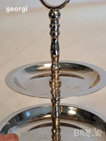 двуетажно иноксово плато  25/2, снимка 4 - Аксесоари за кухня - 50035239