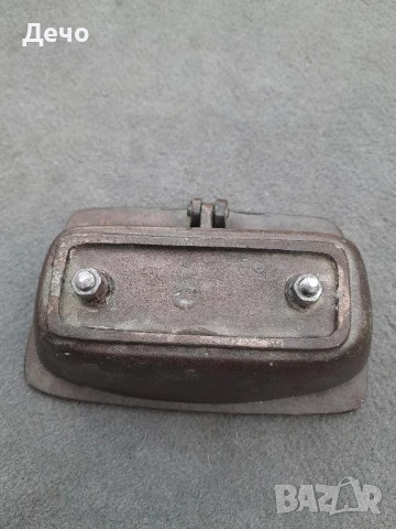 Стар Бронзов Месингов съд за Светена вода  .

Алфа и Омега.

Исус Христос.

Църковна утвар, снимка 4 - Антикварни и старинни предмети - 50634379