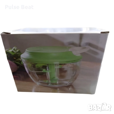 Механичен пластмасов ръчен чопър с въже за смилане на храна, снимка 9 - Други - 52406738