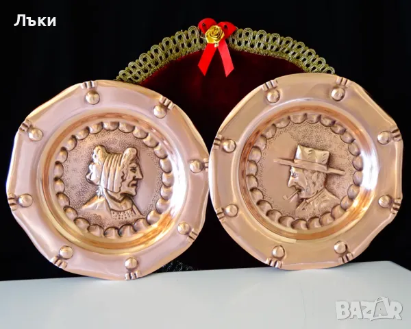 Медно пано,портрет,медна чиния Lanouaille. , снимка 8 - Пана - 50025259