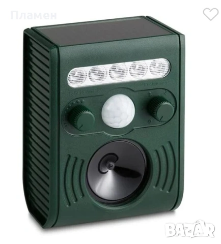 Соларен градински високочестотен уред против животни гризачи и птици – 36 см, снимка 3 - Други - 53713235