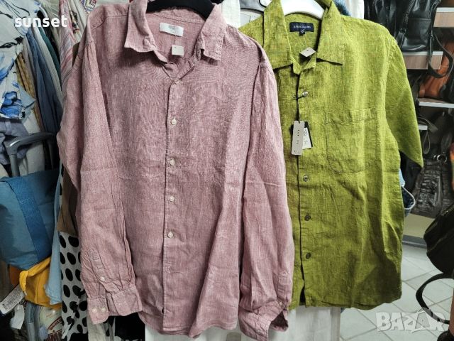 ЛЕНЕНИ мъжки ризи Tommy Hilfiger+..- различни размери и модели, снимка 14 - Ризи - 46446523