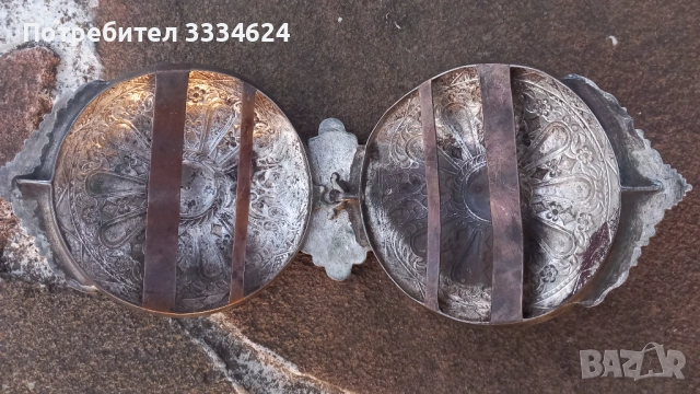 Голяма Кюстендилска сребърна пафта пафти, снимка 6 - Антикварни и старинни предмети - 53623545